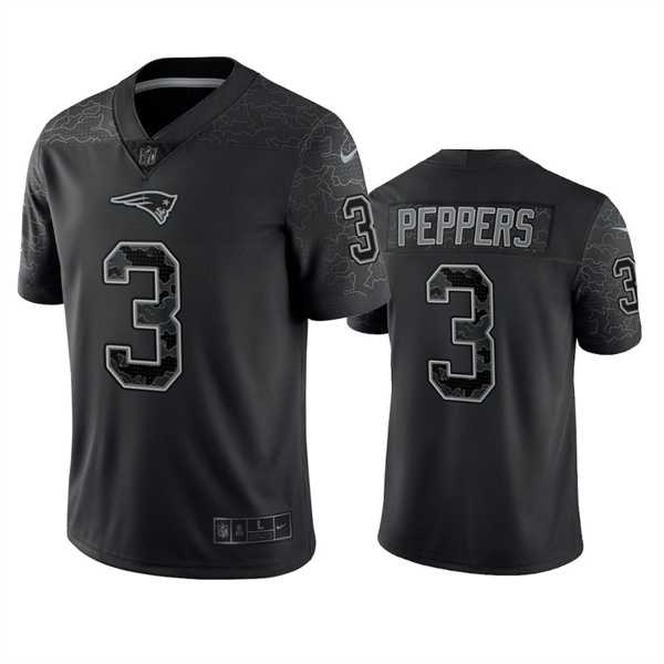 Men's New England Patriots #3 Jabrill Peppers Black Reflective Limited Stitched Football Jersey,We sell and wholesale Men's New England Patriots #3 Jabrill Peppers Black Reflective Limited Stitched Football Jersey on line form chian!